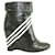 YOHJI YAMAMOTO Black Boots with White Stripes Leather  ref.1287707