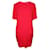 Autre Marque CONTEMPORARY DESIGNER Robe droite rose fluo avec poches Polyester Triacétate  ref.1287736