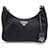 Prada Hobo-Tasche aus Re-Nylon-Tessuto mit Kettenriemen Schwarz  ref.1287747