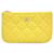 Mini bolsa Chanel Caviar Amarelo  ref.1287810