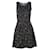 Autre Marque ZEITGENÖSSISCHES DESIGNER-Schwarzes Kleid mit mehrfarbigen bestickten Details Baumwolle  ref.1287896