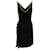 ROBERTO CAVALLI Schwarzes Kleid mit glänzenden Verzierungen Viskose Acetat  ref.1287903