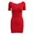 REFORMATION Mini-robe rouge Suede Tencel  ref.1287904