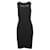 Autre Marque CONTEMPORARY DESIGNER Midi Dress Black Suede Polyester Rayon  ref.1287912
