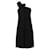 Autre Marque ZEITGENÖSSISCHES DESIGNER-Jerseykleid mit einer Schulter Schwarz Polyester  ref.1287918