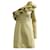 VALENTINO One-Shoulder-Kleid mit Rüschen Gelb Elasthan  ref.1287919