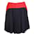 Miu Miu Red and Navy Mini Skirt Navy blue Viscose  ref.1287931