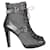 STUART WEITZMAN Lace-up Ankle Boots Black Leather  ref.1287933
