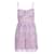 Autre Marque CONTEMPORAIN DESIGNER Robe violette lacée Coton Nylon  ref.1287935