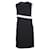 Vestido GIVENCHY con cuello estilo marinero bicolor Negro Poliéster Viscosa Acetato  ref.1287965