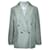 Autre Marque CONTEMPORARY DESIGNER Silver Silk Blazer Silvery Polyester  ref.1287969