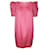 Autre Marque DESIGNER CONTEMPORANEO Abito rosa con apertura sul retro Cotone  ref.1287970