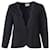 Autre Marque CONTEMPORARY DESIGNER Cropped Wavey Collar Jacket Black Rayon Lycra  ref.1288001