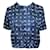 MARNI Blusa de manga curta com estampa azul Seda Algodão  ref.1288014