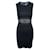 Autre Marque CONTEMPORARY DESIGNER Black Dress with Laser Cut Elements Suede Polyester  ref.1288016