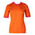 Thierry Mugler Mugler Stretch-Top in Orange und Pink Viskose Elasthan  ref.1288042