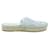 Miu Miu Glitter Espadrille Platform Sandals Silvery Leather Rubber  ref.1288050