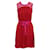 Miu Miu Fuchsia and Red Pleated Dress Silk  ref.1288061