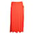 Jupe plissée orange vif Lanvin Polyester  ref.1288067