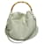 Gucci "GG" Embossed Bamboo Top Handle Hobo Bag Beige Leather  ref.1288069