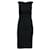 Classique Chanel Petite Robe Noire Texturée Noire Viscose Polyamide  ref.1288104