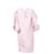 Autre Marque ZEITGENÖSSISCHES DESIGNER-Kleid mit Streifen und Cut-Outs Pink Baumwolle Polyester  ref.1288123