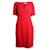 Autre Marque CONTEMPORARY DESIGNER Vestido longo vermelho com decote em V Seda  ref.1288149