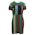 Diane Von Furstenberg Colorful Line Dress Multiple colors Suede Silk Viscose  ref.1288264