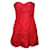 Miu Miu Miu – Rotes trägerloses Minikleid Polyester Acetat  ref.1288271