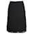 Jupe mi-longue noire Prada Coton Elasthane Nylon  ref.1288275