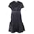 VALENTINO Ausgestelltes Kleid mit Cut-Outs Schwarz Viskose Polyamid  ref.1288366