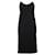 Autre Marque DISEÑADOR CONTEMPORÁNEO Vestido negro con tirantes finos transparentes Poliéster Triacetato  ref.1288376