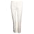 Autre Marque DESIGNER CONTEMPORANEO Pantaloni a gamba dritta color crema Crudo Cotone Elastan  ref.1288378