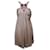 Autre Marque CONTEMPORARY DESIGNER Pale Pink Beaded Dress Silk  ref.1288394