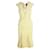 ROLAND MOURET Lemon Yellow Paneled CrÃªpe Dress Silk Wool  ref.1288453