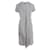 Autre Marque ZEITGENÖSSISCHES DESIGNER Gestreiftes Jerseykleid mit V-Ausschnitt Mehrfarben Baumwolle Polyester  ref.1288454