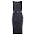 DOLCE & GABBANA Verziertes schwarzes Kleid Wolle Elasthan Nylon  ref.1288477