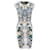 Autre Marque CONTEMPORARY DESIGNER Body Con Multi Print Floral Motif Dress Suede Nylon Rayon  ref.1288489