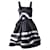 Autre Marque CONTEMPORARY DESIGNER Blue Dress With Stripes  ref.1288499