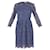 Autre Marque Vestido de renda azul marinho de designer contemporâneo  ref.1288504