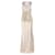 Autre Marque DORIAN HO – Langes, goldenes Kleid mit Verzierung an den Schultern  ref.1288512