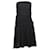 Autre Marque DISEÑADOR CONTEMPORÁNEO Vestido negro con corpiño drapeado  ref.1288519