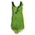 ALBERTA FERRETTI Green Sleeveless Dress With Bead Embellishment  ref.1288522