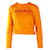 Autre Marque ZEITGENÖSSISCHES DESIGNER-Sweatshirt in Orange mit gesticktem Logo Baumwolle  ref.1288534
