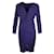 Autre Marque CONTEMPORARY DESIGNER Purple Deep V-Neck Midi Dress Viscose  ref.1288564