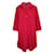 Autre Marque DISEÑADOR CONTEMPORÁNEO Vestido rojo de manga larga Roja Poliéster  ref.1288568
