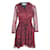 Autre Marque CONTEMPORARY DESIGNER Printed Silk Dress Red  ref.1288583