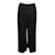 Jonathan Simkhai Pantalones anchos con abertura Negro Poliéster Acetato  ref.1288594