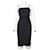 Donna Karan Black Nylon Dress Suede Silk  ref.1288624