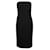 Robe mi-longue noire sans bretelles Paule Ka Coton Elasthane  ref.1288625